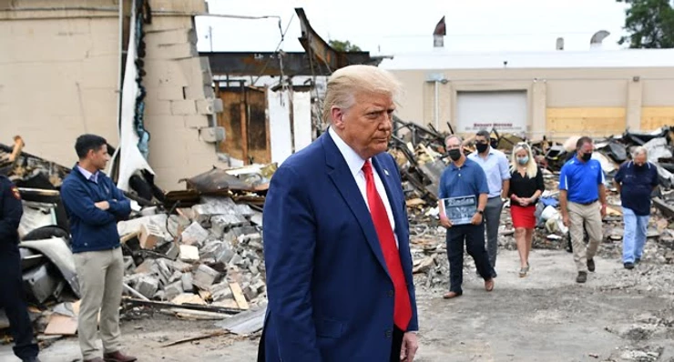 Trump Calls Kenosha Anti_Racism Protest ‘ Domestic Terror’ by Raphael Bichene